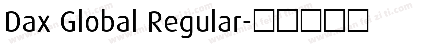 Dax Global Regular字体转换